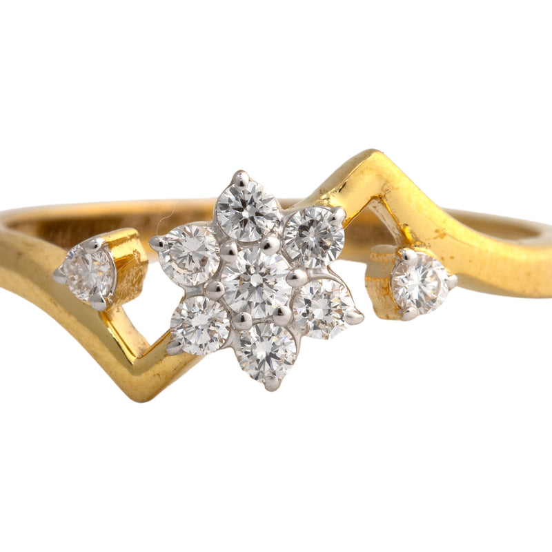 9K Hallmarked Gold | Lab Grown Diamond Ladies Ring 9LRWA406