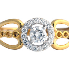 9K Hallmarked Gold | Lab Grown Diamond Ladies Ring 9LRWA409