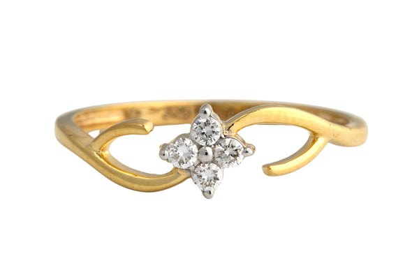 9K Hallmarked Gold | Lab Grown Diamond Ladies Ring 9LRWA410