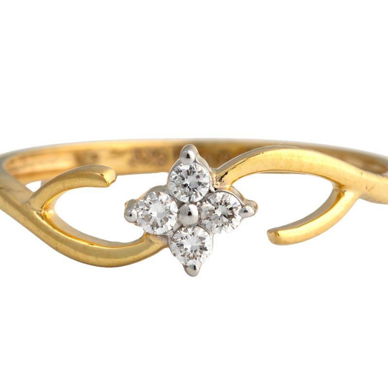 9K Hallmarked Gold | Lab Grown Diamond Ladies Ring 9LRWA410