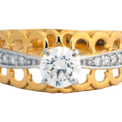 14K Hallmarked Gold | Lab Grown Diamond Ladies Ring 4LRX368