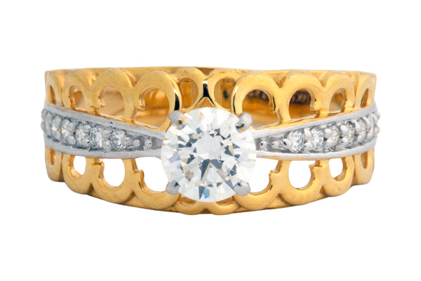14K Hallmarked Gold | Lab Grown Diamond Ladies Ring 4LRX368