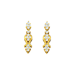 14K Hallmarked Gold | Natural Diamond Tops 4NCAA014T