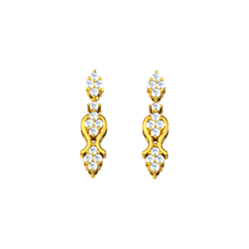 14K Hallmarked Gold | Natural Diamond Tops 4NCAA014T