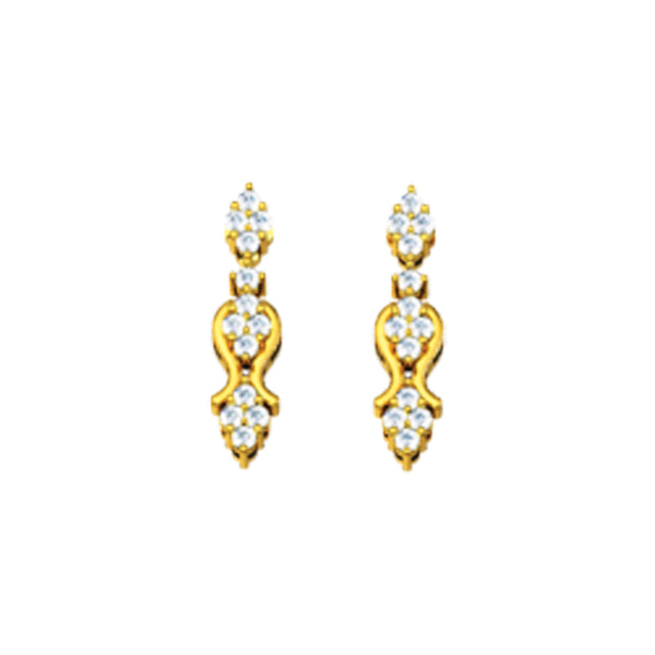 14K Hallmarked Gold | Natural Diamond Tops 4NCAA014T
