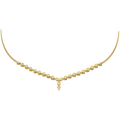 14K Hallmarked Gold | Natural Diamond Necklace 4NCAA014
