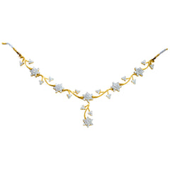 14K Hallmarked Gold | Natural Diamond Necklace 4NCAA069