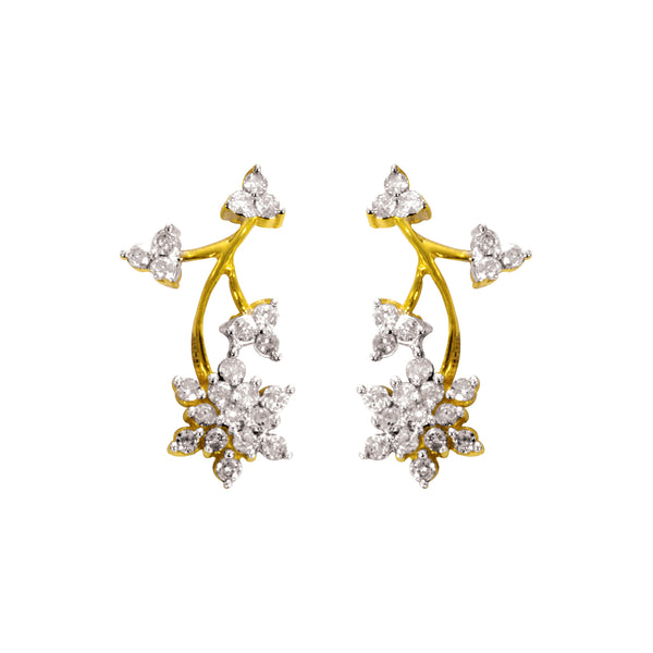 14K Hallmarked Gold | Natural Diamond Tops 4NCAA069T