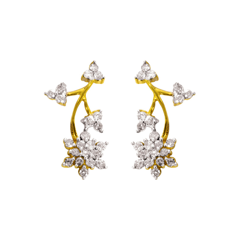 14K Hallmarked Gold | Natural Diamond Tops 4NCAA069T