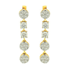 14K Hallmarked Gold | Lab Grown Diamond Tops 4NCSJ002AT