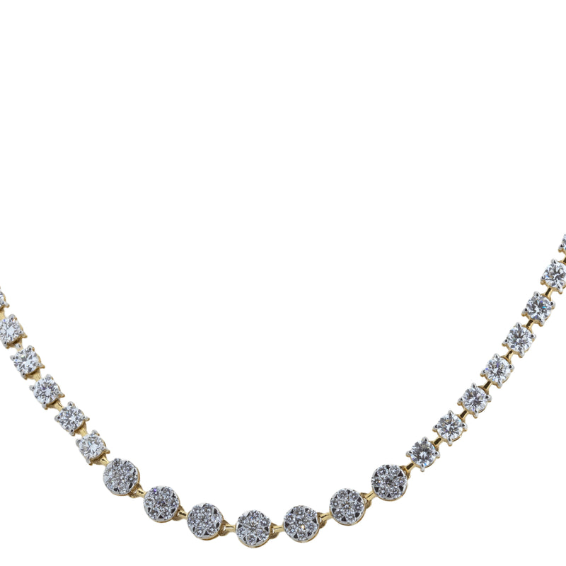 14K Hallmarked Gold | Lab Grown Diamond Necklace 4NCSJ002A