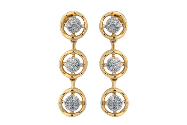 14K Hallmarked Gold | Natural Diamond Tops 4NCSJ012T