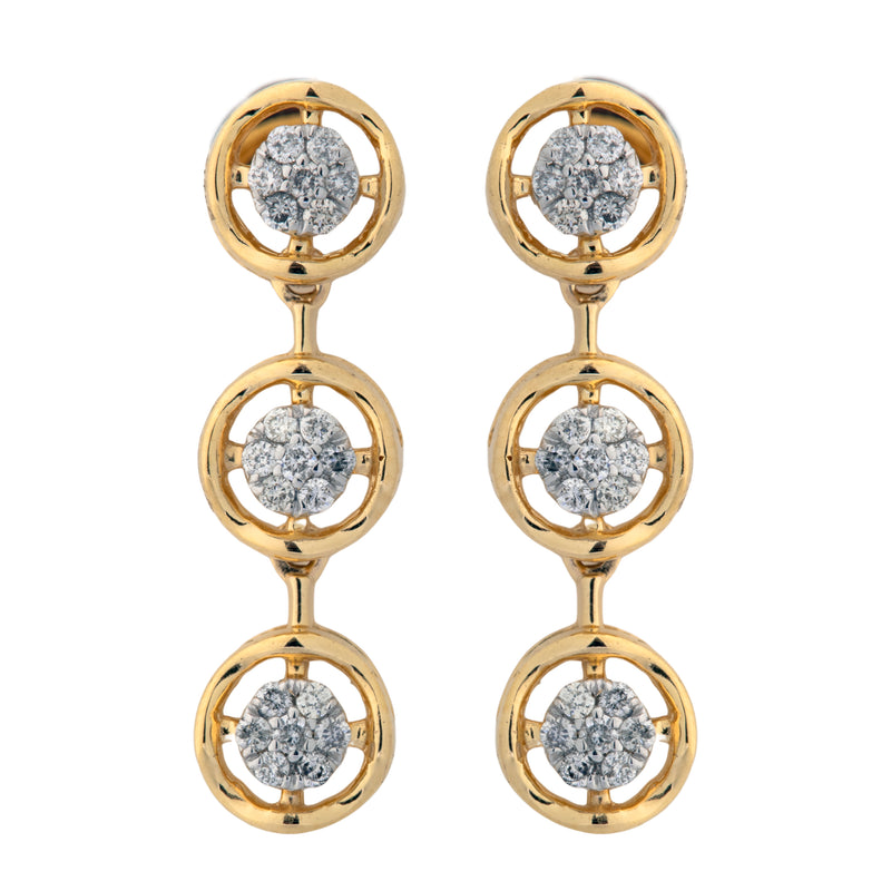 14K Hallmarked Gold | Natural Diamond Tops 4NCSJ012T