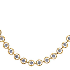 14K Hallmarked Gold | Natural Diamond Necklace 4NCSJ012
