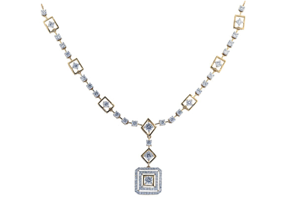 14K Hallmarked Gold | Lab Grown Diamond Necklace 4NCSJ014A