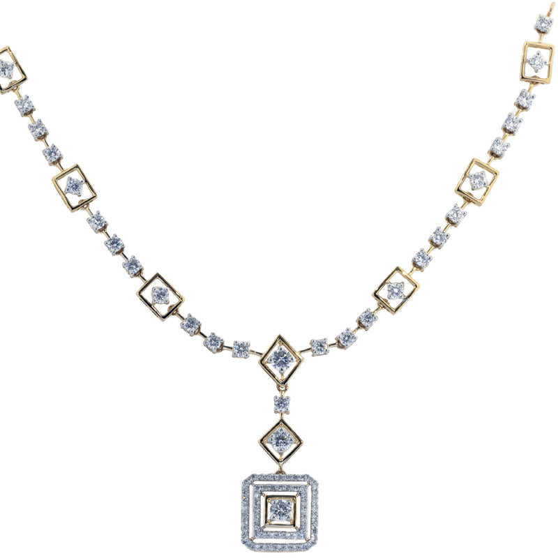 14K Hallmarked Gold | Lab Grown Diamond Necklace 4NCSJ014A