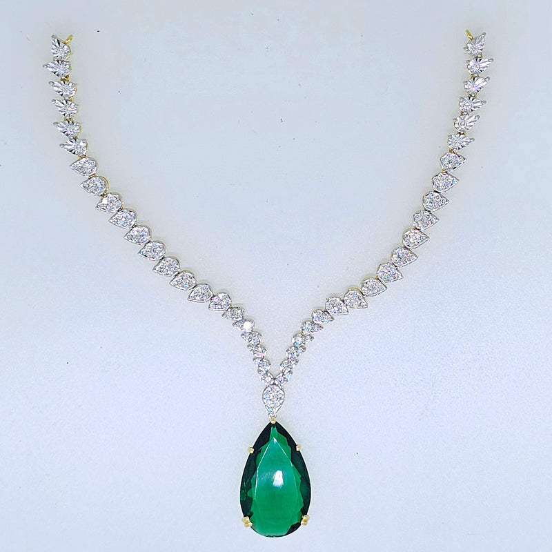 14K Hallmarked Gold | Lab Grown Diamond Necklace 4NCSJ052