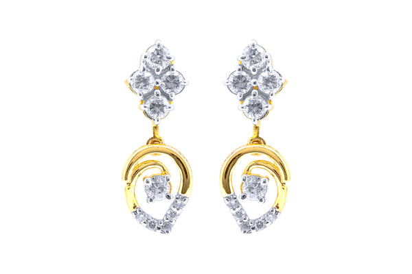 14K Hallmarked Gold | Natural Diamond Tops 4NCSJ059T