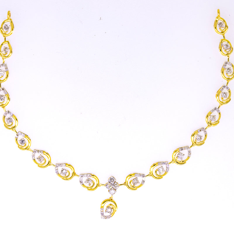 Natural Diamond Necklace 4NCSJ059