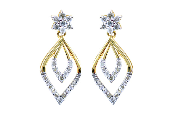 14K Hallmarked Gold | Natural Diamond Tops 4NCSJ064T