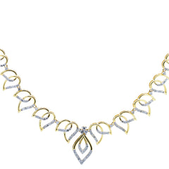 14K Hallmarked Gold | Natural Diamond Necklace 4NCSJ064