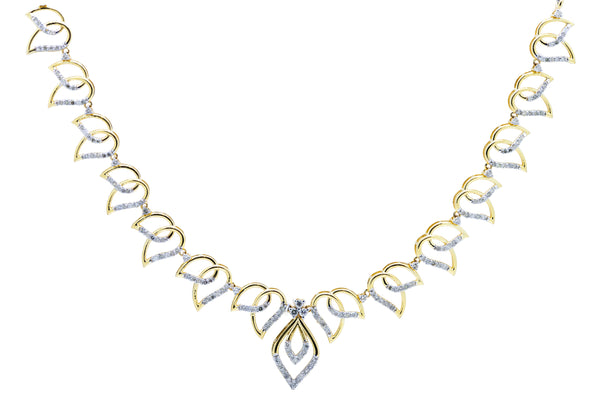 14K Hallmarked Gold | Natural Diamond Necklace 4NCSJ064
