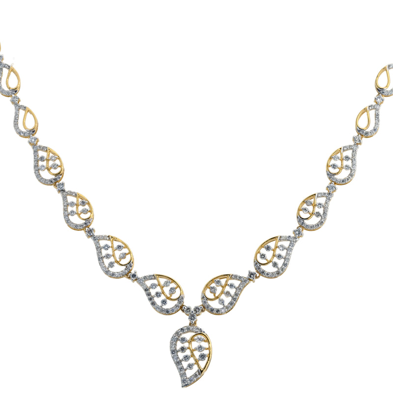 14K Hallmarked Gold | Natural Diamond Necklace 4NCSJ072