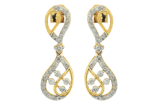 14K Hallmarked Gold | Natural Diamond Tops 4NCSJ072T