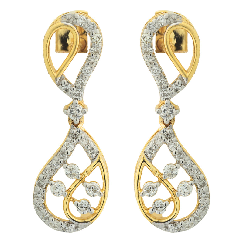 14K Hallmarked Gold | Natural Diamond Tops 4NCSJ072T