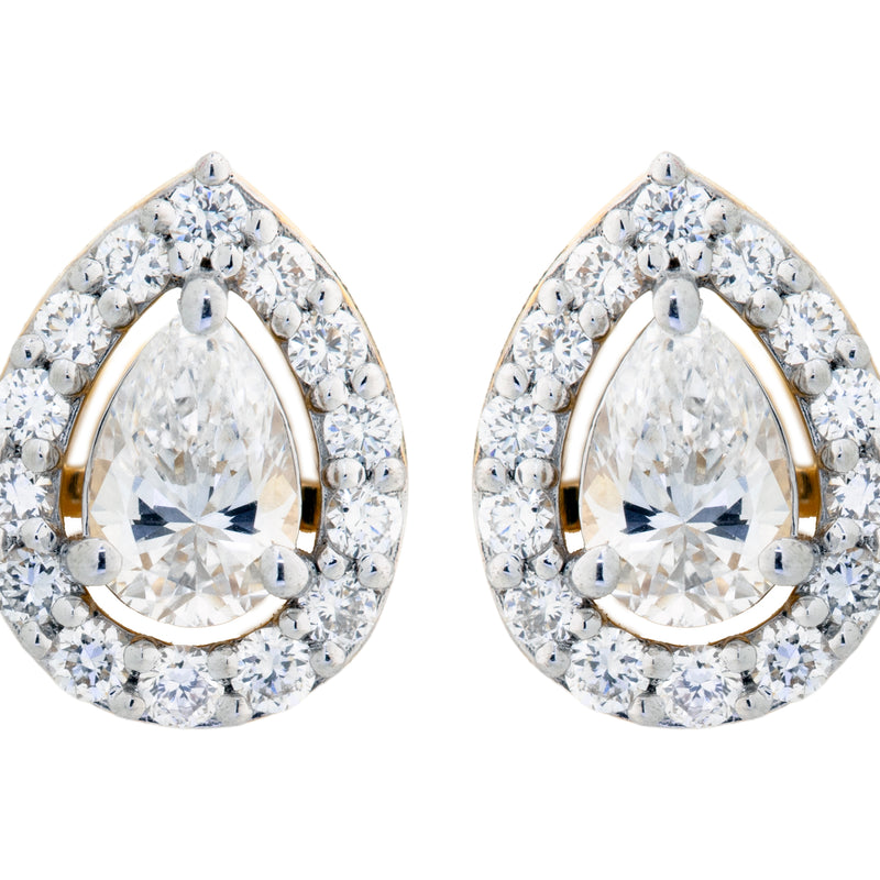 14K Hallmarked Gold | Lab Grown Diamond Tops 4NCSJ074T
