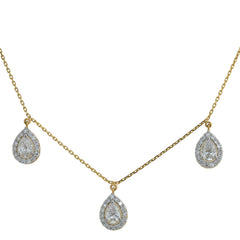 14K Hallmarked Gold | Lab Grown Diamond Necklace 4NCSJ074