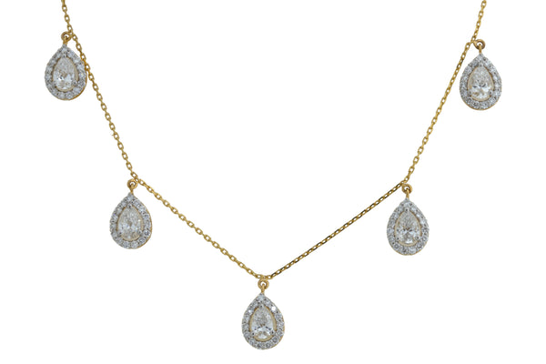 14K Hallmarked Gold | Lab Grown Diamond Necklace 4NCSJ074