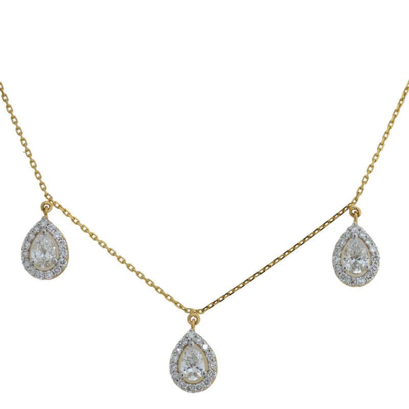 14K Hallmarked Gold | Lab Grown Diamond Necklace 4NCSJ074