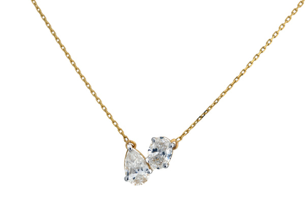 14K Hallmarked Gold | Lab Grown Diamond Necklace 4NCSJ076