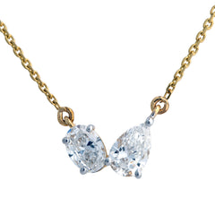 14K Hallmarked Gold | Lab Grown Diamond Necklace 4NCSJ076A
