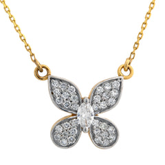 14K Hallmarked Gold | Lab Grown Diamond Necklace 4NCSJ077