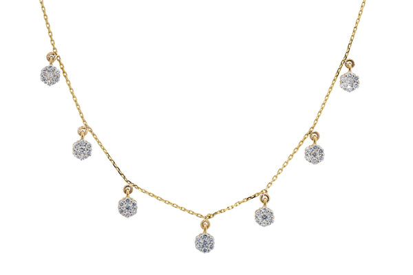 14K Hallmarked Gold | Lab Grown Diamond Necklace 4NCSJ085