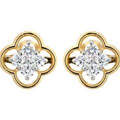 14K Hallmarked Gold | Lab Grown Diamond Tops 4NCSJ086T
