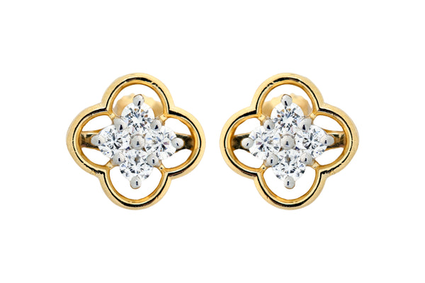 14K Hallmarked Gold | Lab Grown Diamond Tops 4NCSJ086T