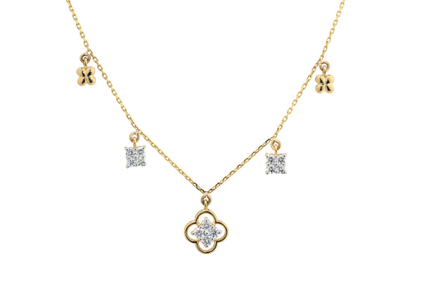 14K Hallmarked Gold | Lab Grown Diamond Necklace 4NCSJ086