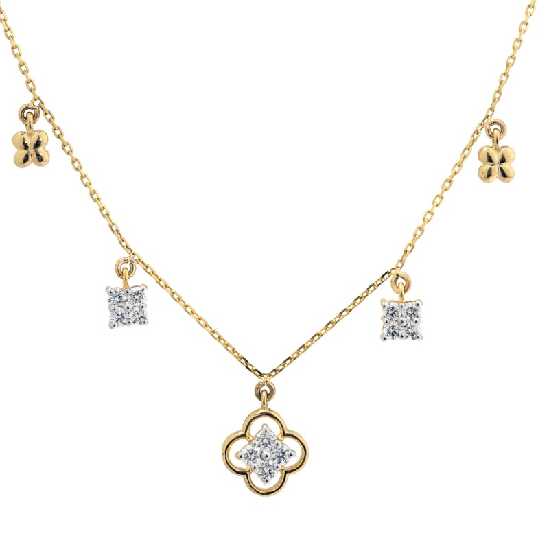 14K Hallmarked Gold | Lab Grown Diamond Necklace 4NCSJ086