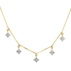 14K Hallmarked Gold | Lab Grown Diamond Necklace 4NCSJ087