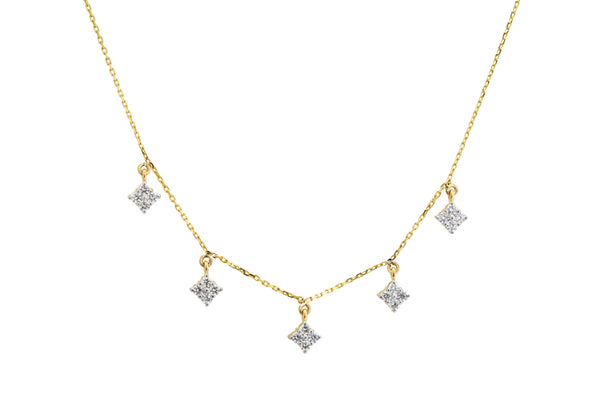 14K Hallmarked Gold | Lab Grown Diamond Necklace 4NCSJ087