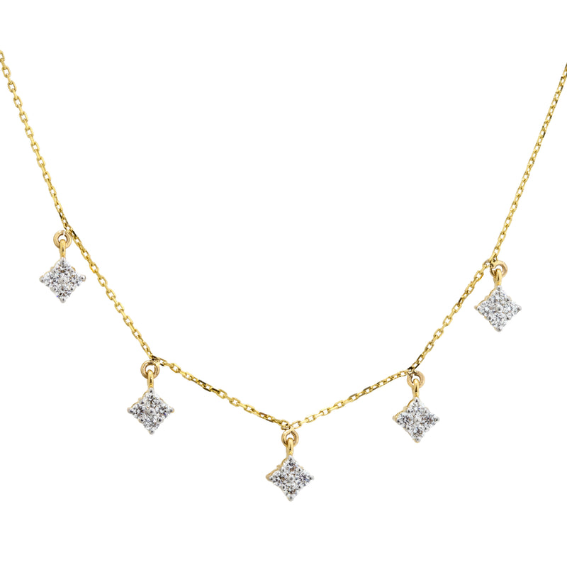 14K Hallmarked Gold | Lab Grown Diamond Necklace 4NCSJ087