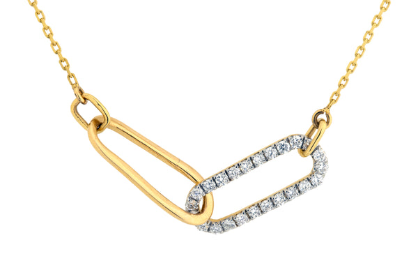 14K Hallmarked Gold | Lab Grown Diamond Necklace 4NCSJ088
