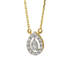 14K Hallmarked Gold | Lab Grown Diamond Necklace 4NCSJ089