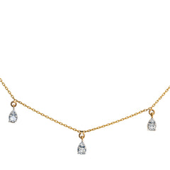 14K Hallmarked Gold | Lab Grown Diamond Necklace 4NCSJ090