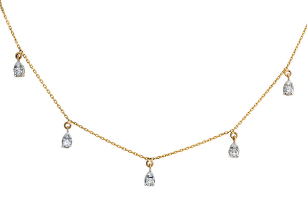14K Hallmarked Gold | Lab Grown Diamond Necklace 4NCSJ090