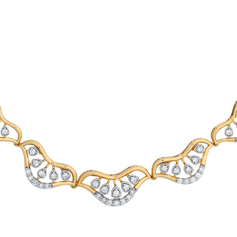 14K Hallmarked Gold | Lab Grown Diamond Necklace 4NCSJ096