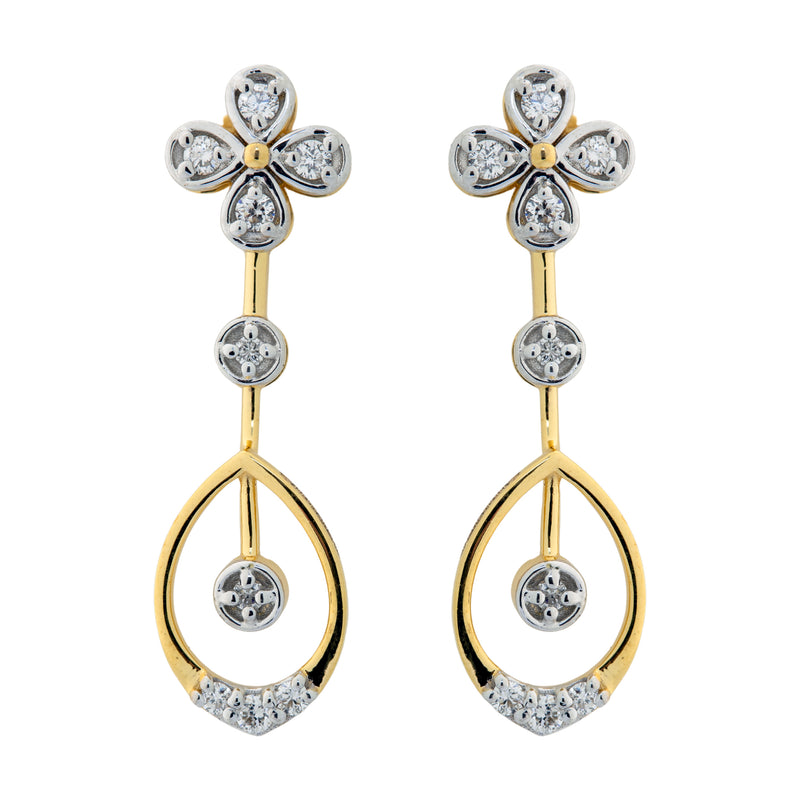 14K Hallmarked Gold | Lab Grown Diamond Tops 4NCSJ097T